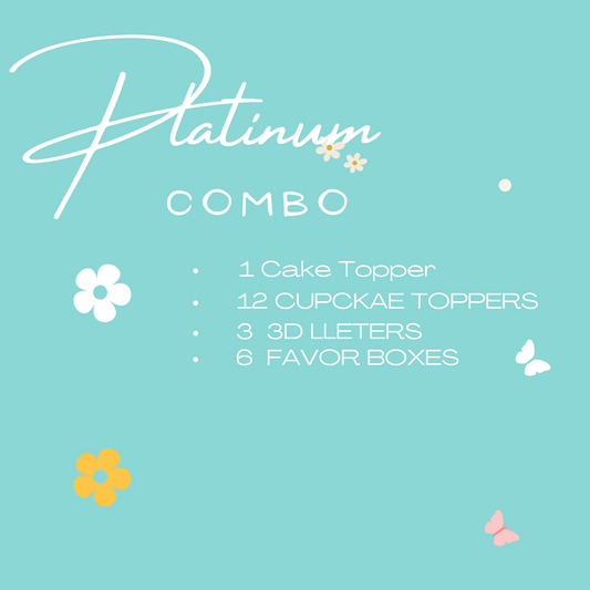 Custom 3D Letters, Custom Cake Topper, Custom Centerpiece, Custom Favor Boxes, Custom Treat Boxes, Custom Supplies, Custom T-shirt, Custom Banner