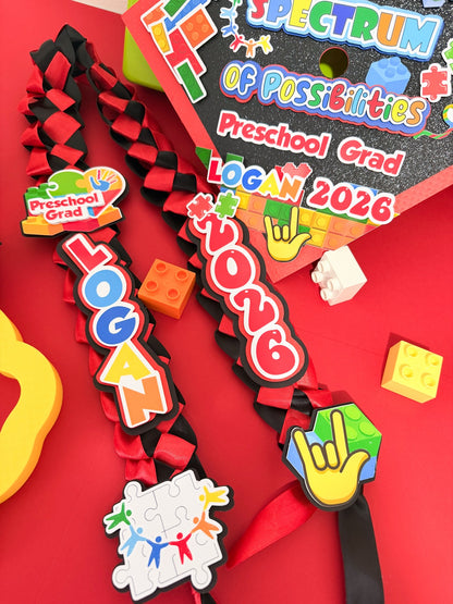 Autism Graduation Cap | Custom Graduation Cap Topper | Autism Awareness Grad Cap | Personalized Graduation Cap