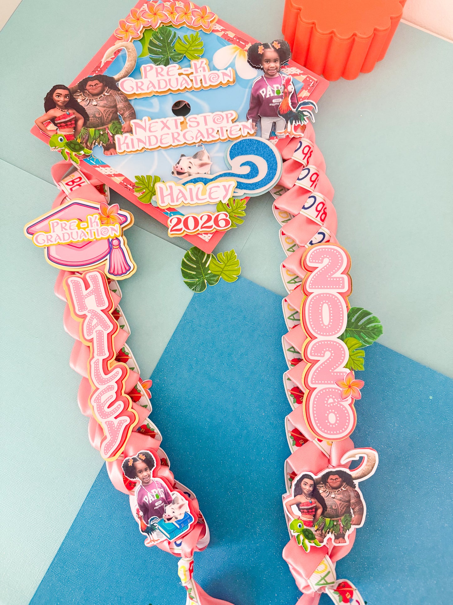 Moana Graduation Cap Topper, Moana Graduation  Lei , Keepsake graduation