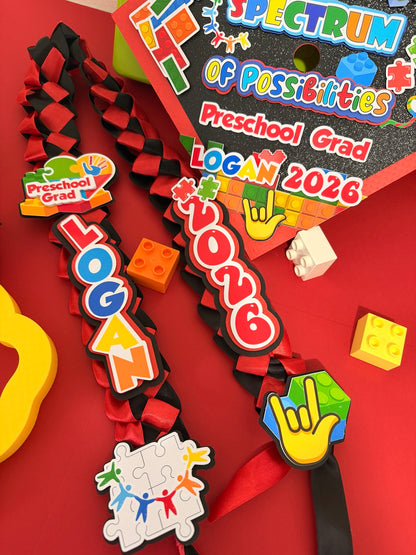 Autism Graduation Cap | Custom Graduation Cap Topper | Autism Awareness Grad Cap | Personalized Graduation Cap