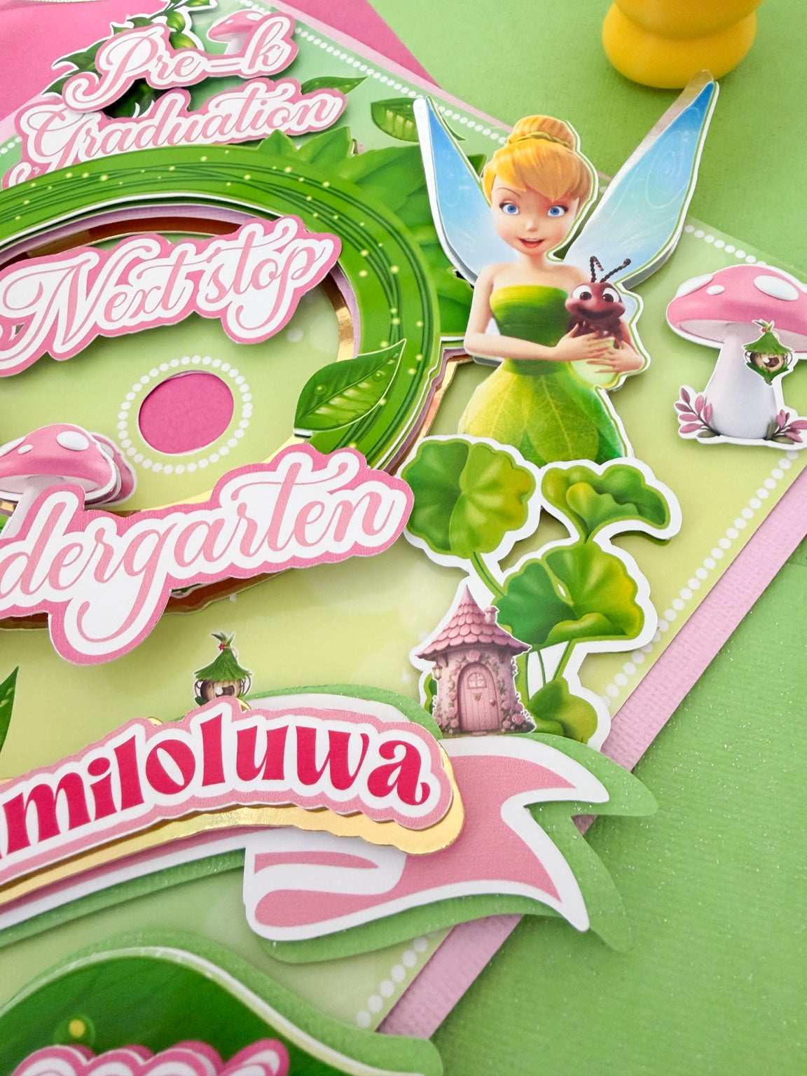 Tinkerbell Decorated Graduation Caps/Girls School Graduation / Tinkerbell Cap  /Custom Graduation Cap, Tinkerbell Graduation Cap Topper,