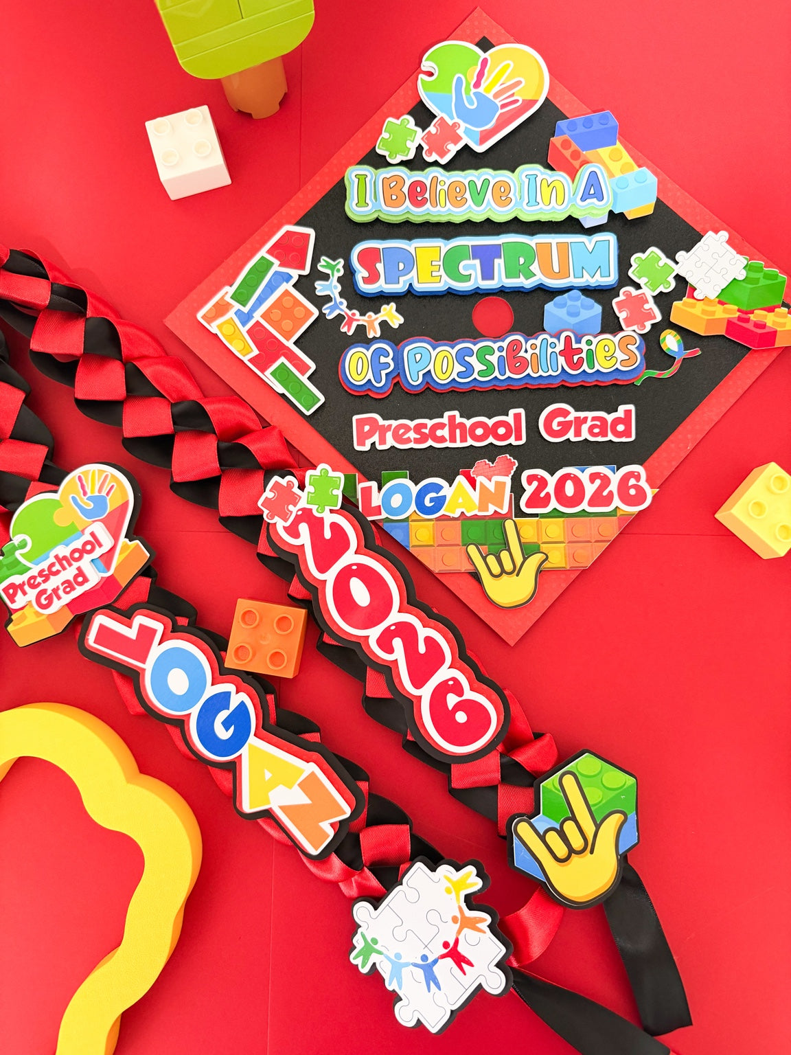 Autism Graduation Cap | Custom Graduation Cap Topper | Autism Awareness Grad Cap | Personalized Graduation Cap