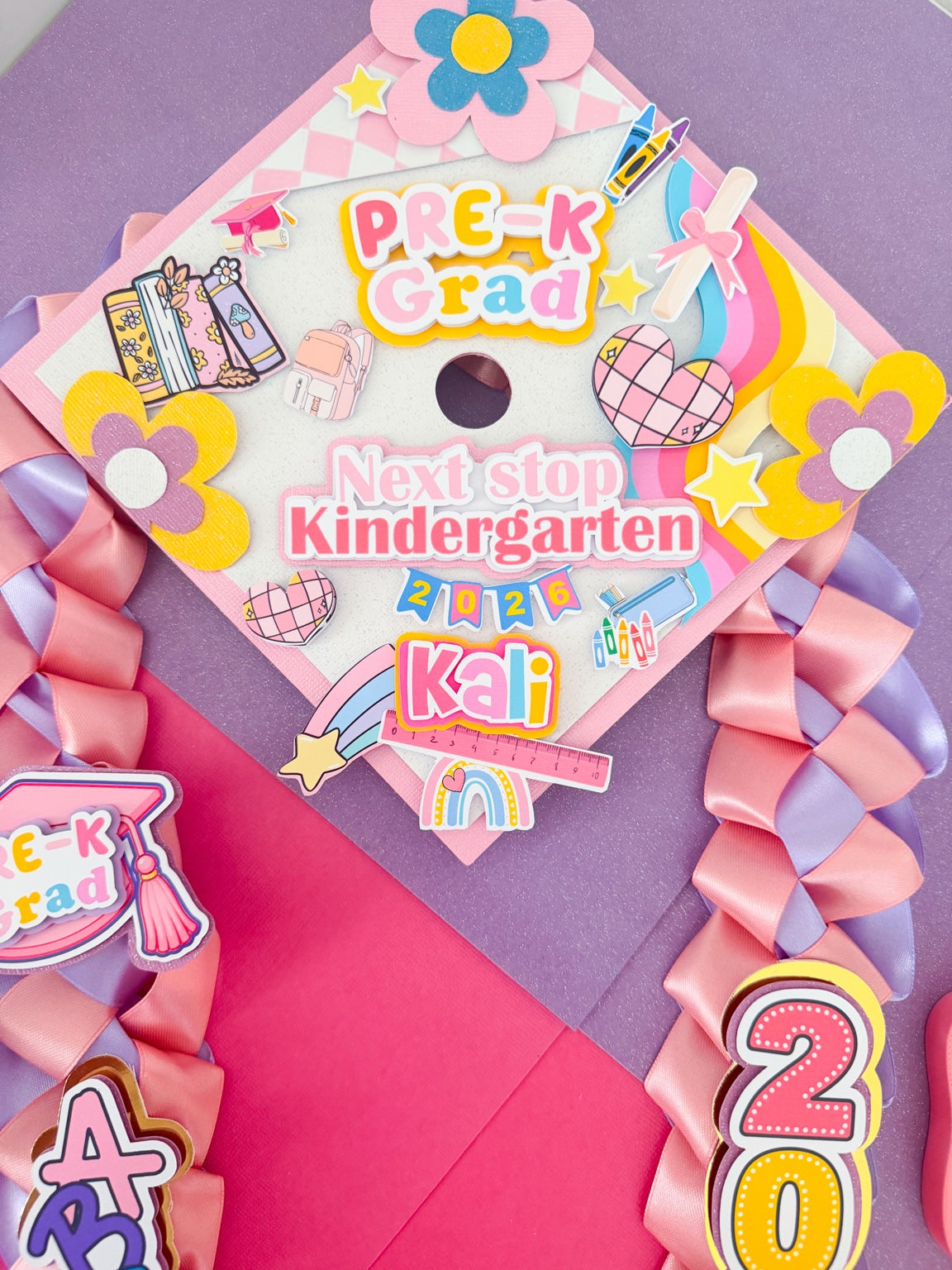 Graduation Cap/Decorated Graduation Caps/Girls Boys School Graduation / Cap And Gown /Custom Graduation Cap, Graduation Cap Topper