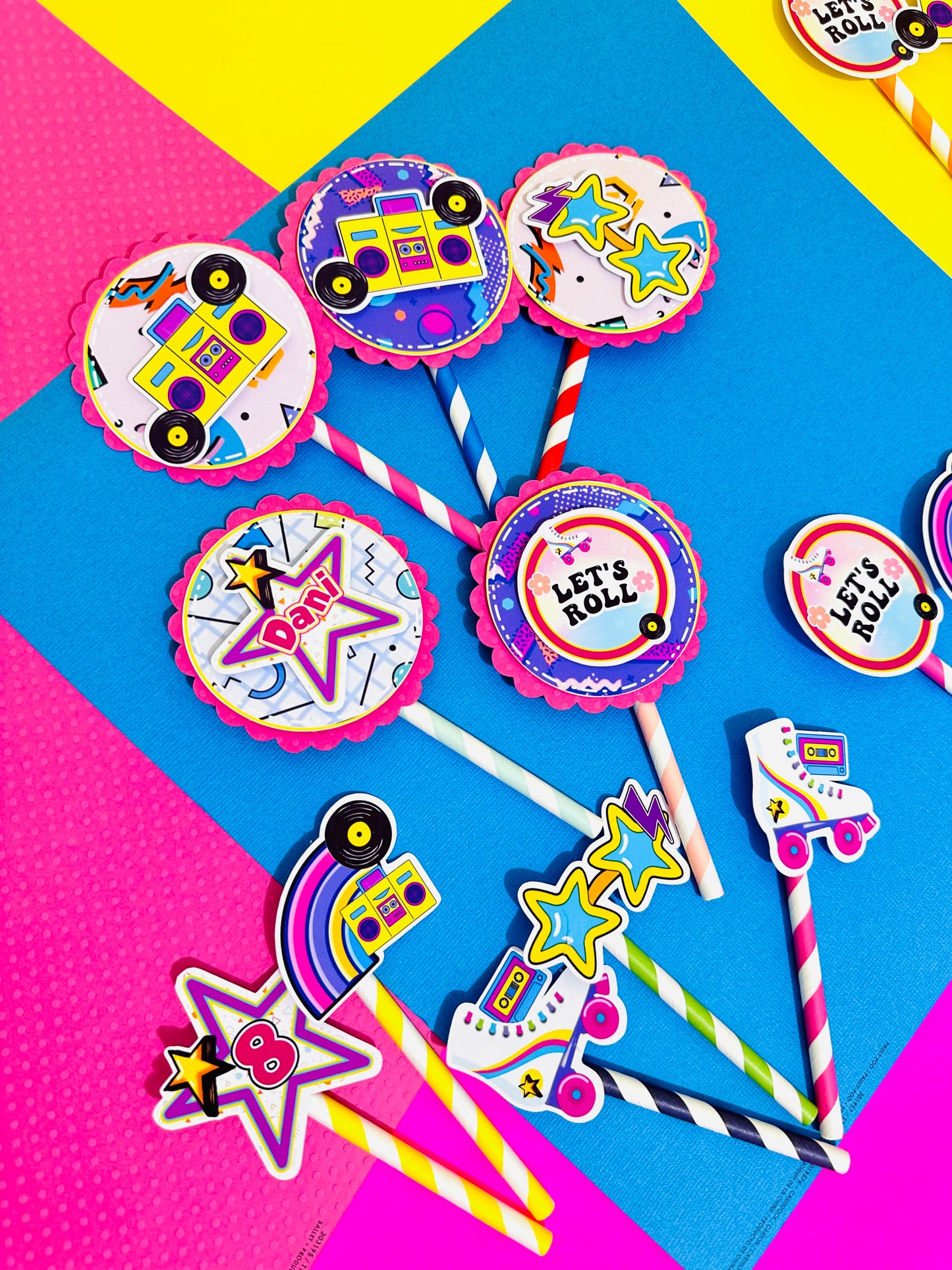 Roller Skate Cake Topper, Skate Cake, Roller Skate Birthday Supplies, Rolling Skate Party, Skating Birthday Topper, Roller Skater Centerpiece