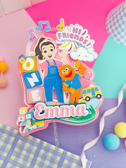 Mrs Rachel Cake Topper Personalized | Mrs Rachel Birthday Decor | Custom Kids Party Centerpiece | Speech & Learning Theme Party (Copy)