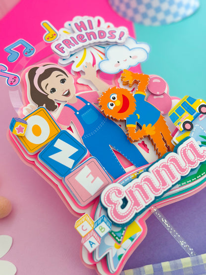 Mrs Rachel Cake Topper Personalized | Mrs Rachel Birthday Decor | Custom Kids Party Centerpiece | Speech & Learning Theme Party (Copy)