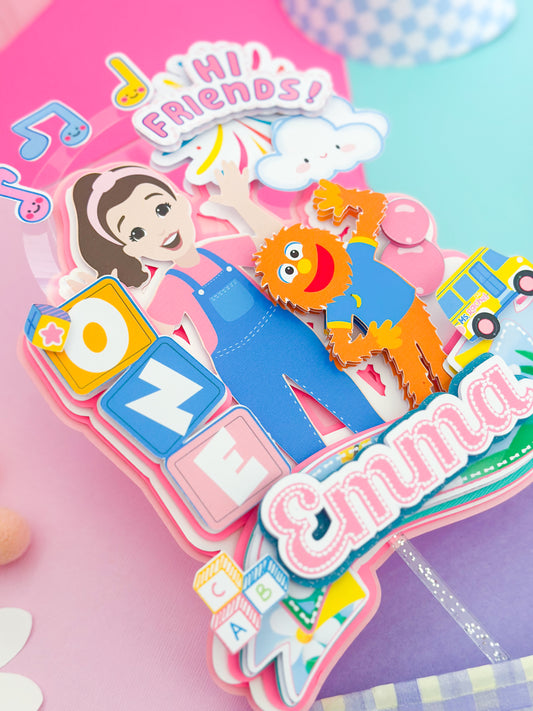 Mrs Rachel Cake Topper Personalized | Mrs Rachel Birthday Decor | Custom Kids Party Centerpiece | Speech & Learning Theme Party (Copy)