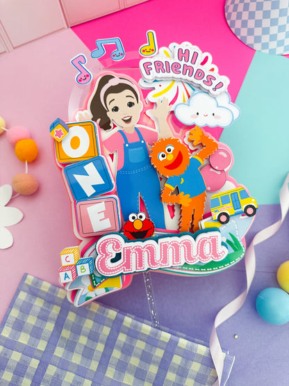 Mrs Rachel Cake Topper Personalized | Mrs Rachel Birthday Decor | Custom Kids Party Centerpiece | Speech & Learning Theme Party (Copy)