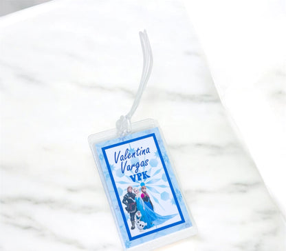 Personalized School Tag, Name School Tag, Laminated School Tag , Laminated School Tag for Backpack, Luggage Tag, Kids Bag Tag, Laminated Bag Tag