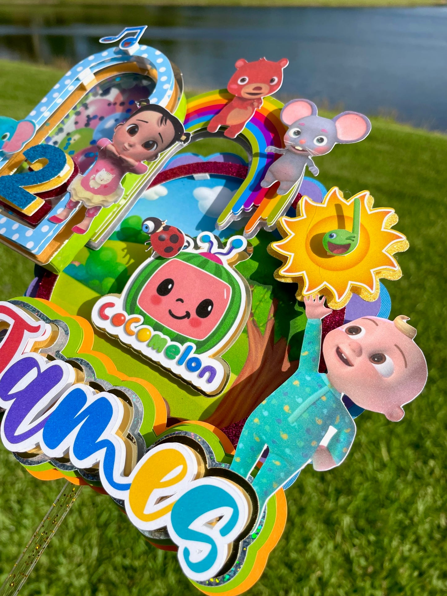 Cocomelon 3d letters | Cocomelon Cake Topper | Cocomelon Party Decorations | Cocomelon Favor Box | Cocomelon 3D Letters (Copy)