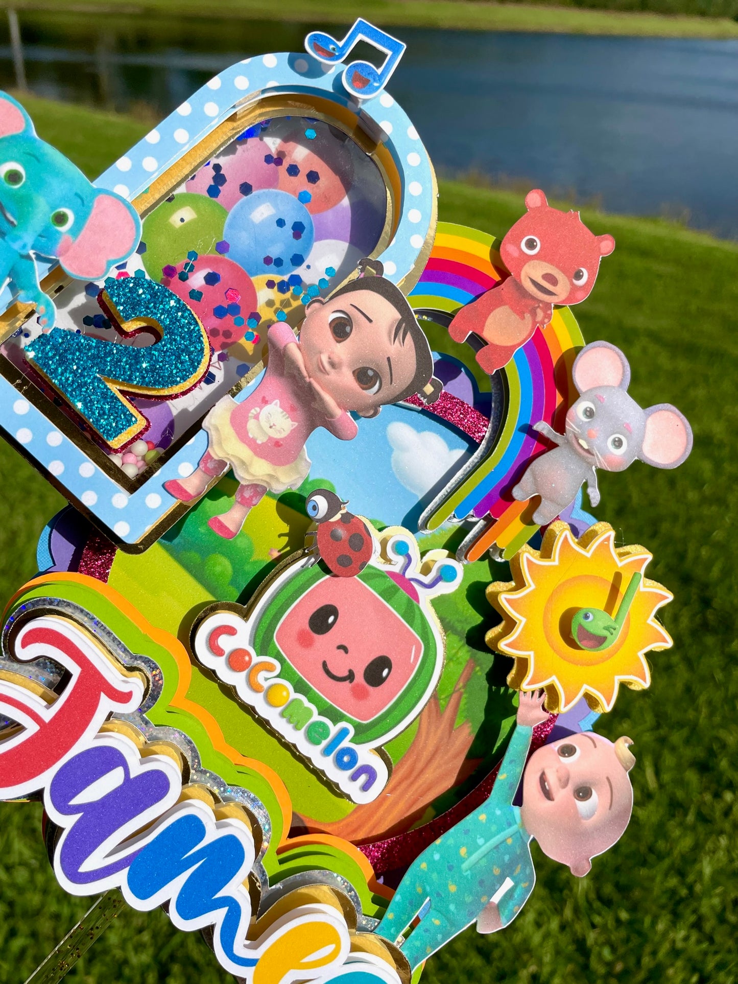 Cocomelon 3d letters | Cocomelon Cake Topper | Cocomelon Party Decorations | Cocomelon Favor Box | Cocomelon 3D Letters (Copy)