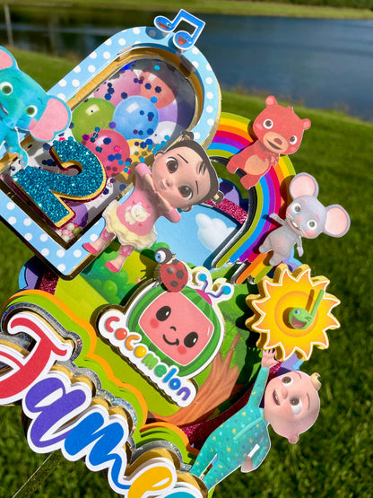 Cocomelon 3d letters | Cocomelon Cake Topper | Cocomelon Party Decorations | Cocomelon Favor Box | Cocomelon 3D Letters (Copy)