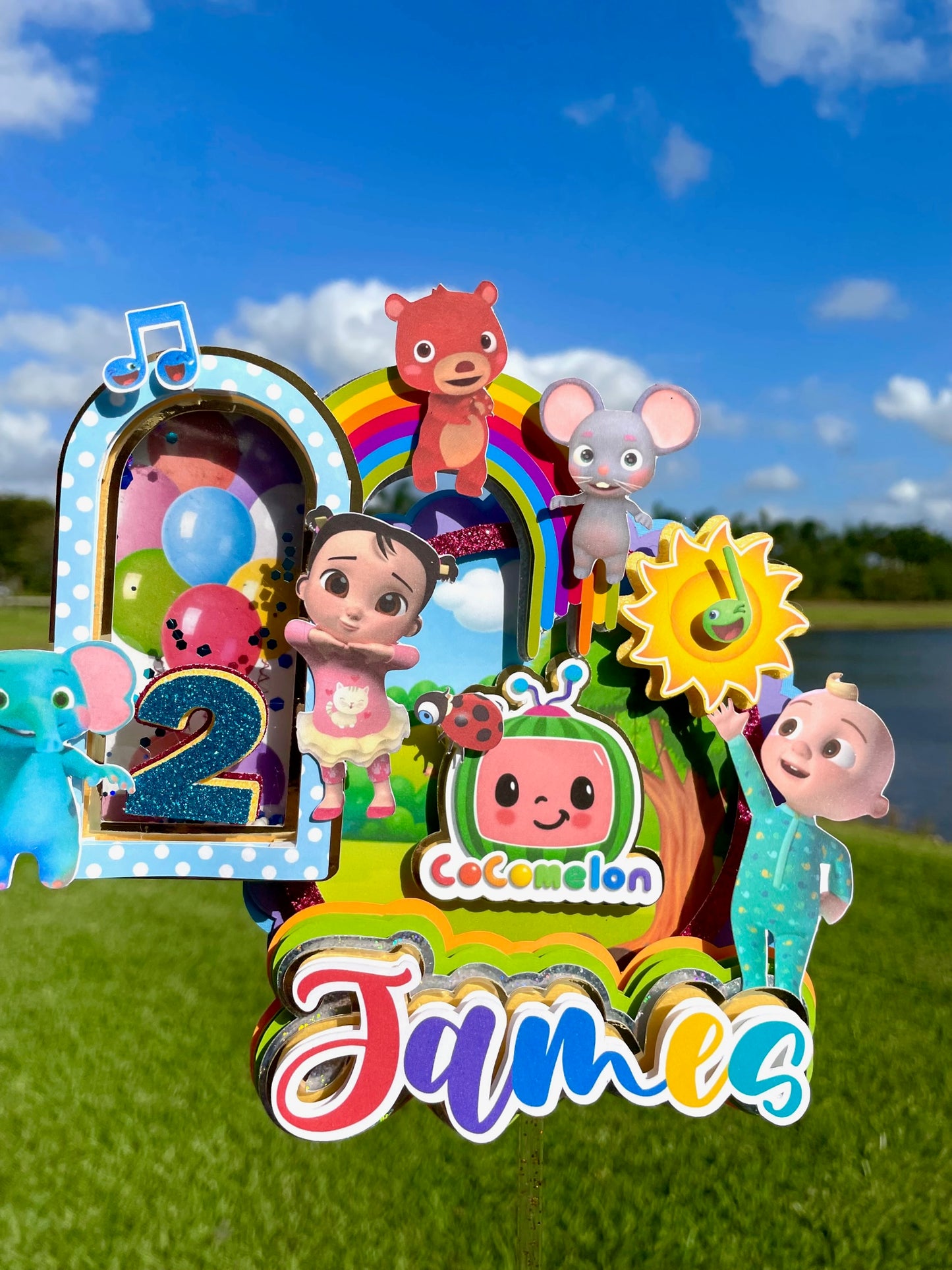 Cocomelon 3d letters | Cocomelon Cake Topper | Cocomelon Party Decorations | Cocomelon Favor Box | Cocomelon 3D Letters (Copy)