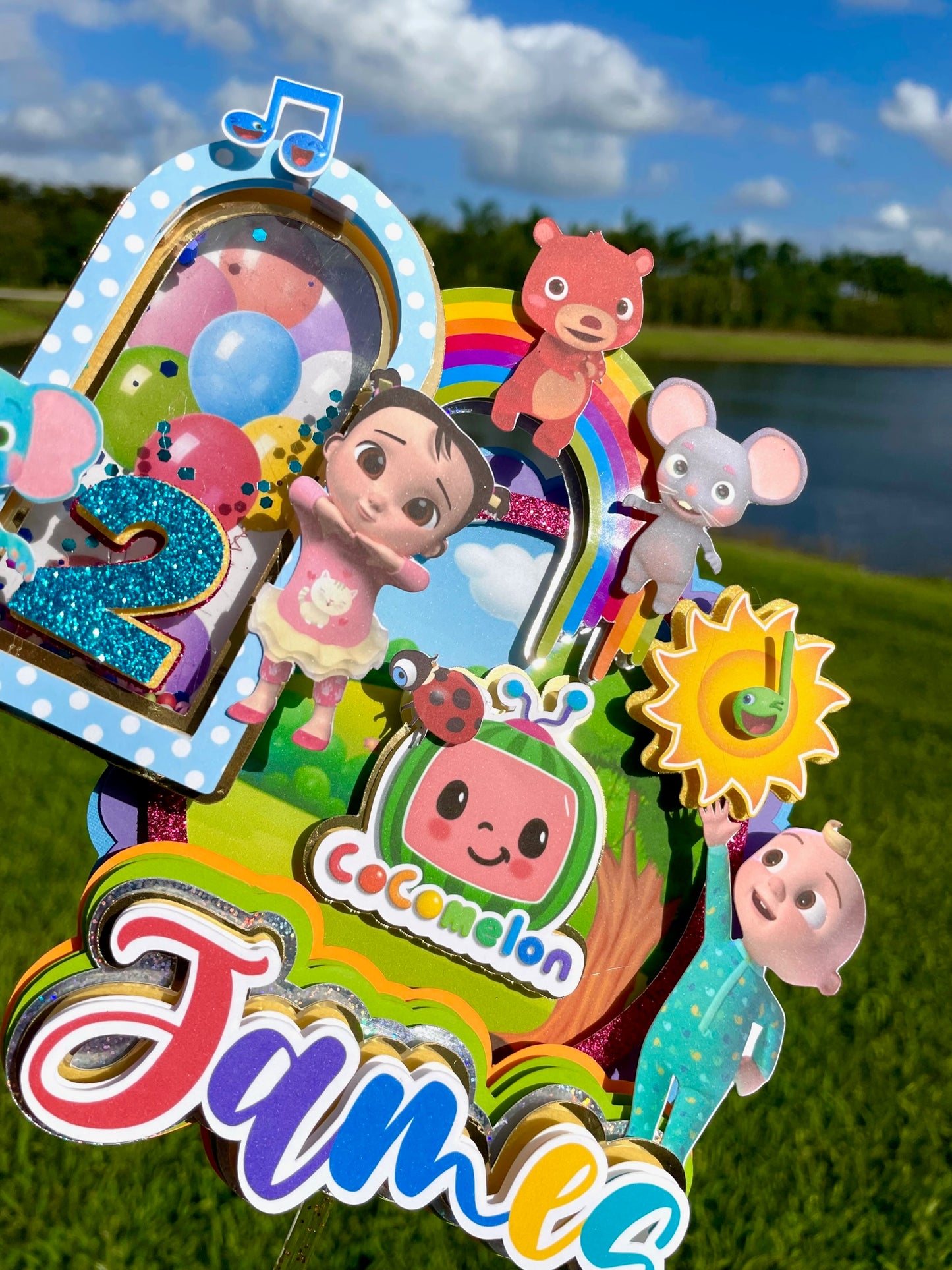 Cocomelon 3d letters | Cocomelon Cake Topper | Cocomelon Party Decorations | Cocomelon Favor Box | Cocomelon 3D Letters (Copy)