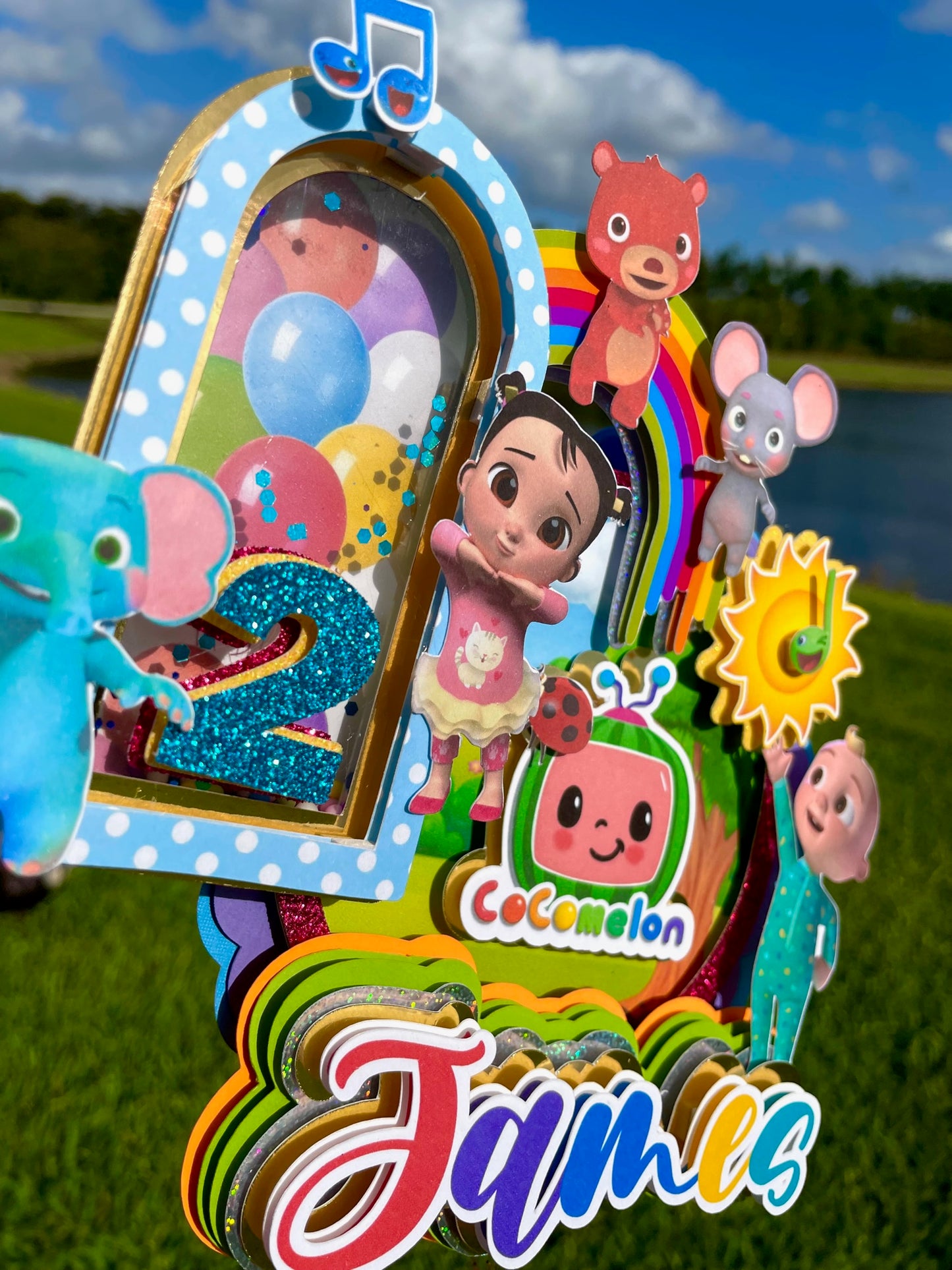 Cocomelon 3d letters | Cocomelon Cake Topper | Cocomelon Party Decorations | Cocomelon Favor Box | Cocomelon 3D Letters (Copy)