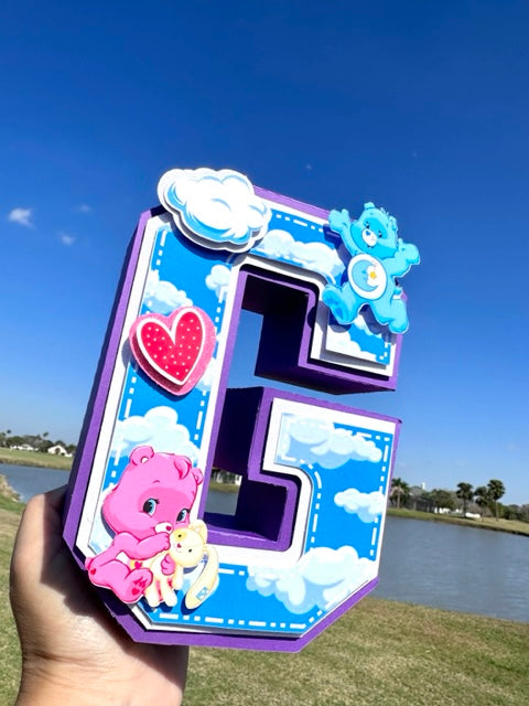 Custom 3D Letter, Custom Centerpiece, Custom Cake Topper, Custom Birthday Decoration, Custom Banner, First Birthday Cake Topper
