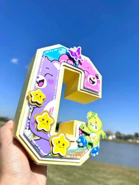 Custom 3D Letter, Custom Centerpiece, Custom Cake Topper, Custom Birthday Decoration, Custom Banner, First Birthday Cake Topper