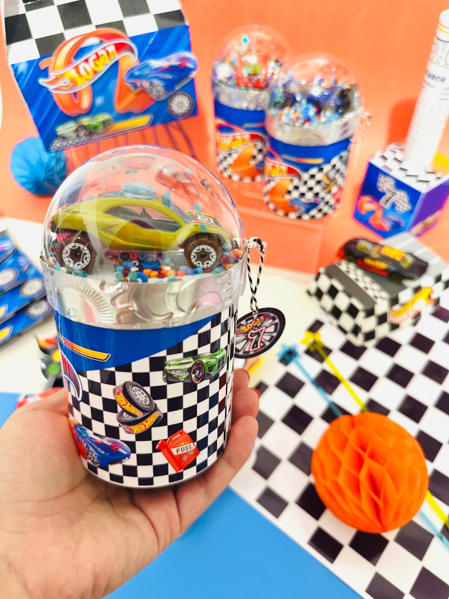 Hot Wheels Cake Topper | Hot Wheels Birthday Decoration | Race Car Birthday Party | Hot Wheels Centerpiece | Custom Race Car Cake Topper