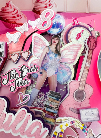 Taylor swift cake topper | Taylor swift birthday decoration|  Eras Tour Birthday Cake Topper | lover Inspired Party Decoration | Pop Star Birthday Centerpiece, Pop Star Girls Party | T-S party (Copy)