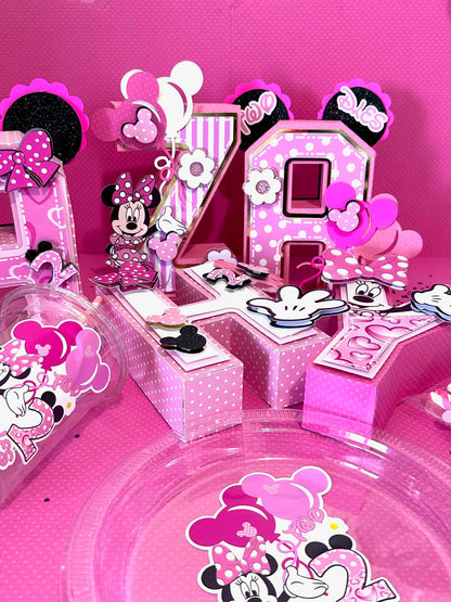 Twodles Birthday Party Decoration: 3D Letters, Cups, Plates, Banner