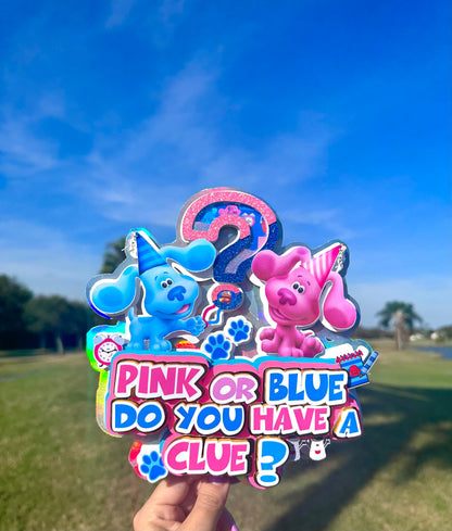 Gender Reveal Cake Topper, Gender Reveal Cups, Gender Reveal Cupcake Toppers, Gender Reveal Supplies, Blue Gender Reveal, Gender Reveal