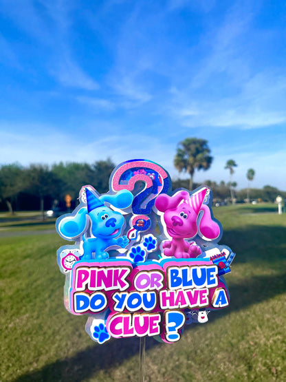 Gender Reveal Cake Topper, Gender Reveal Cups, Gender Reveal Cupcake Toppers, Gender Reveal Supplies, Blue Gender Reveal, Gender Reveal