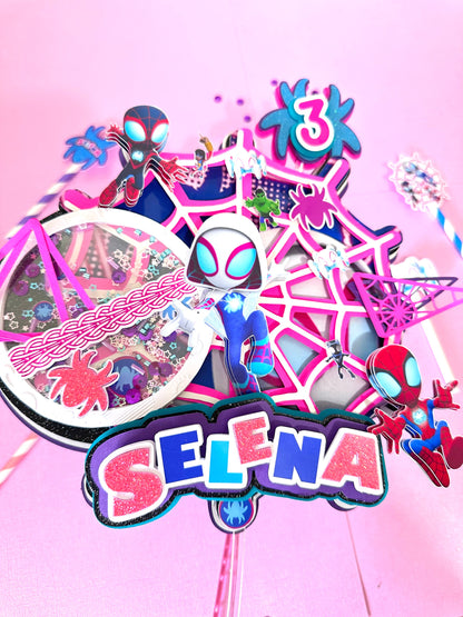 Spider Cake Topper, Spider Cake Topper Supplies, Spider Topper, Spider Cake Topper Plates, Spider Cake Topper 3D Letters, Spider Decoration