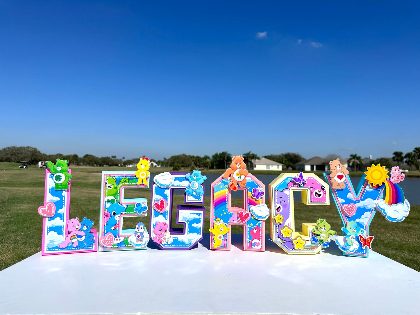 Custom 3D Letter: Birthday Party Centerpiece, Cake Topper