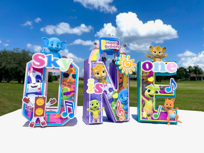 Custom 3D Letter: Birthday Party Centerpiece, Cake Topper