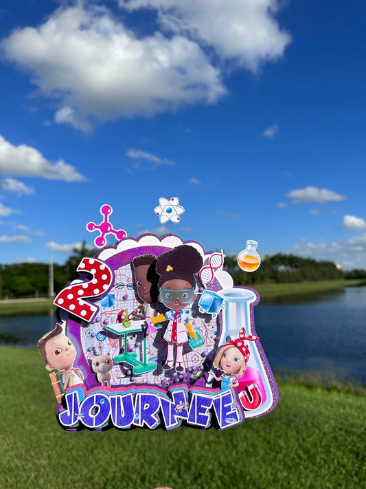 Scientist Cake Topper, Lab Favor Boxes, Scientist Cups, Science Party Scientist Centerpiece, Science Party Supplies, Science Party, Lab Cake Topper