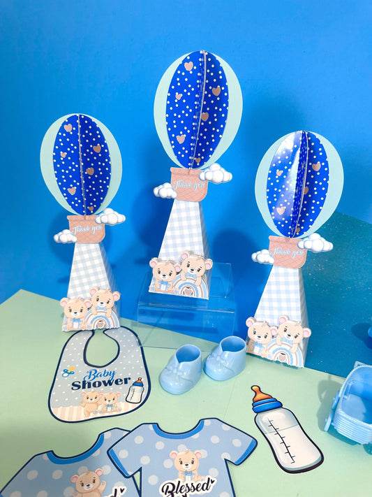 Teddy Bear Baby Shower Candy Box, Birthday Party Treat, Custom Teddy Bear Favor, Teddy Bear Gift Bag, Baptism Gift, Teddy Bear Birthday