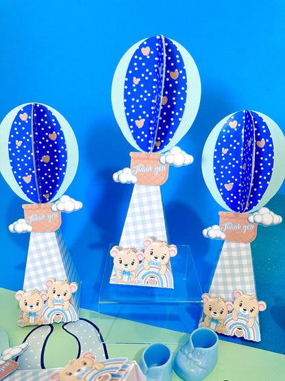 Teddy Bear Baby Shower Candy Box, Birthday Party Treat, Custom Teddy Bear Favor, Teddy Bear Gift Bag, Baptism Gift, Teddy Bear Birthday
