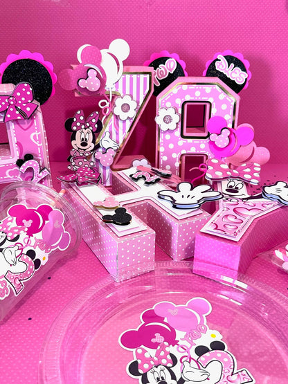 Custom 3D Letter: Birthday Party Centerpiece, Cake Topper