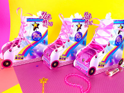 Roller Skate Cake Topper, Skate Cake, Roller Skate Favor Boxes, Rolling Skate Party, Skating Birthday Topper, Roller Skater Centerpiece