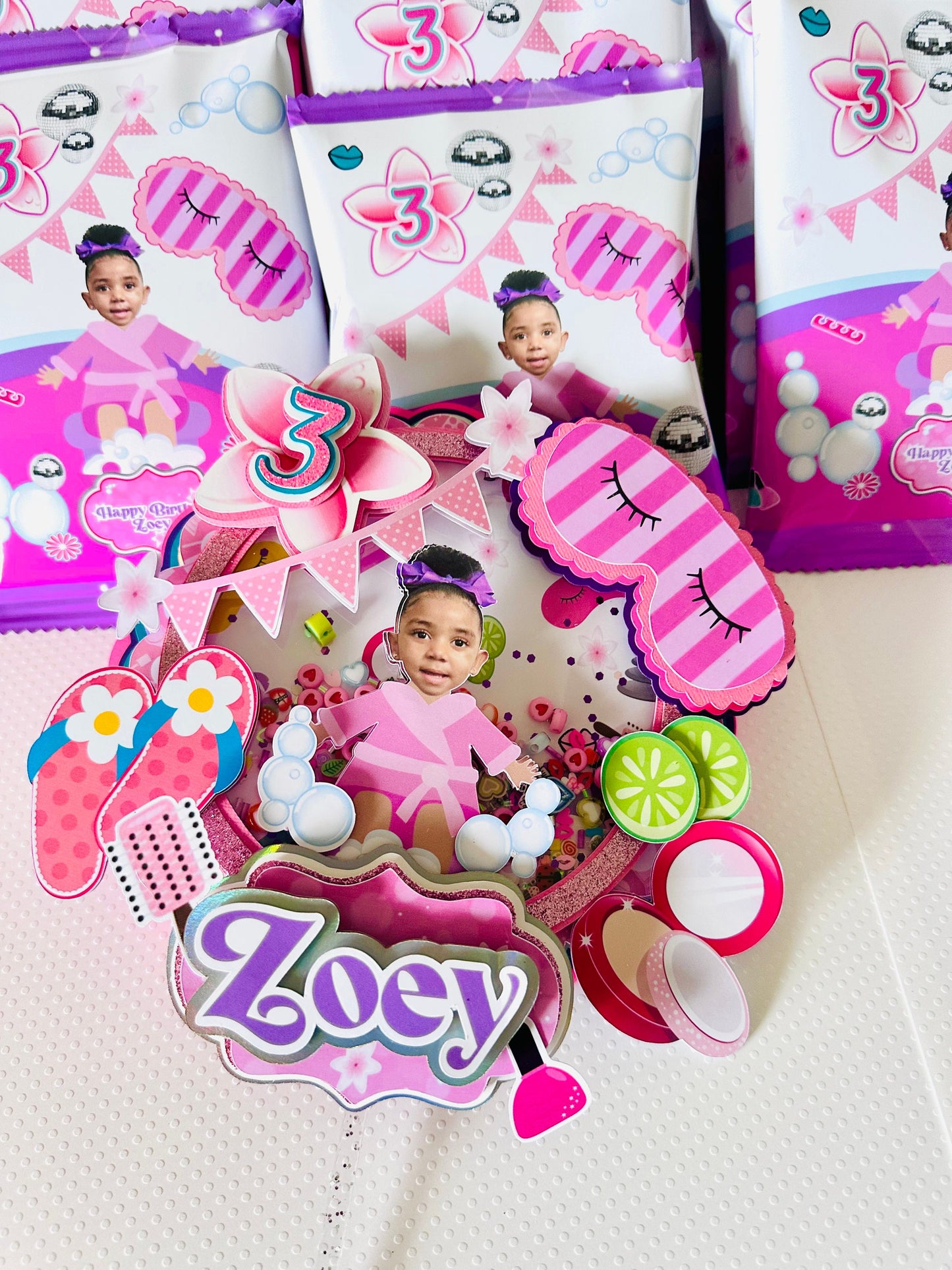 Spa Party Cake Topper, Spa Party Cupcake Topper, Spa Party Centerpieces, Spa Party Favor Box, Spa Party Custom Girl Cake Topper, Spa Girl Party