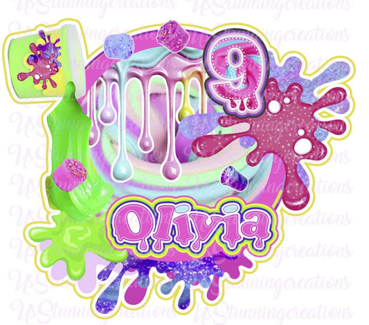 Slime Theme Cake Topper, Slime Theme Party, Slime Theme Cupcake Topper, Slime Theme 3D Letters, Slime Theme Favor Box, Slime Theme Centerpiece