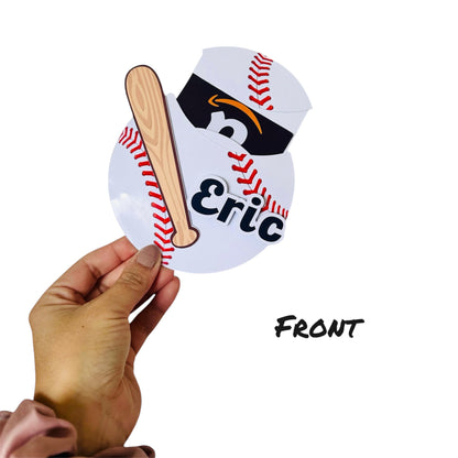 Personalized Baseball Gift Card Holder: Coach, Dad Gift