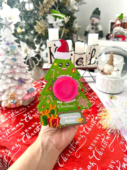 Play Dough Christmas Tree Gift: Printable Student Gift Tag (Digital Download)