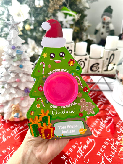 Play Dough Christmas Tree Gift: Printable Student Gift Tag (Digital Download)