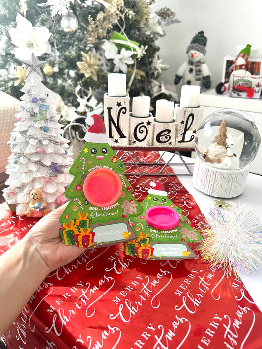 Play Dough Christmas Tree Gift: Printable Student Gift Tag (Digital Download)