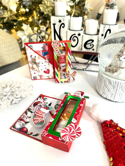 Christmas Gift Card Holder/Teacher appreciation Gift/friend Gift Card Holder/Easy Holiday Gift/Secret Santa/Christmas gift box