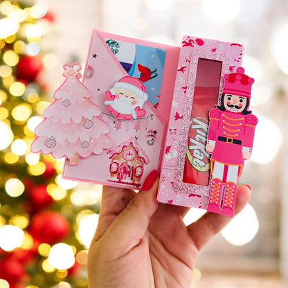 Christmas Gift Card Holder/Teacher appreciation Gift/friend Gift Card Holder/Easy Holiday Gift/Secret Santa/Christmas gift box