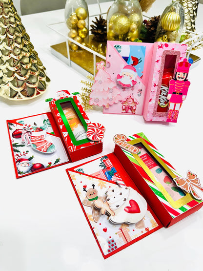 Christmas Gift Card Holder/Teacher appreciation Gift/friend Gift Card Holder/Easy Holiday Gift/Secret Santa/Christmas gift box