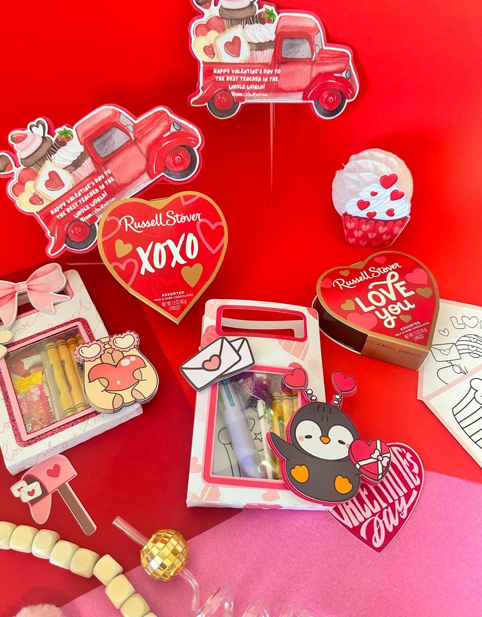 Personalized Valentine's Treat Box,Custom Kids Party Favors,Sweet Little Valentine box,Sweet Heart Gift box,Mini Candy Boxes
