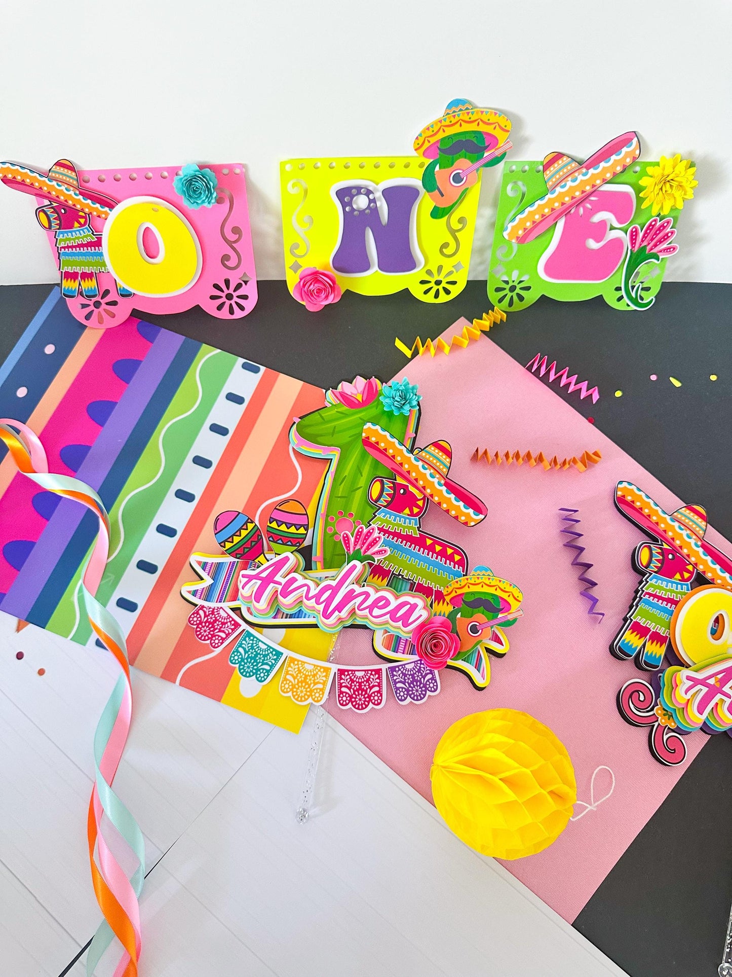 Fiesta  girl Cake Topper,Fiesta girl theme topper,Fiesta Birthday,Mexican Birthday girl,Fiesta favor bags,Fiesta Party decoration