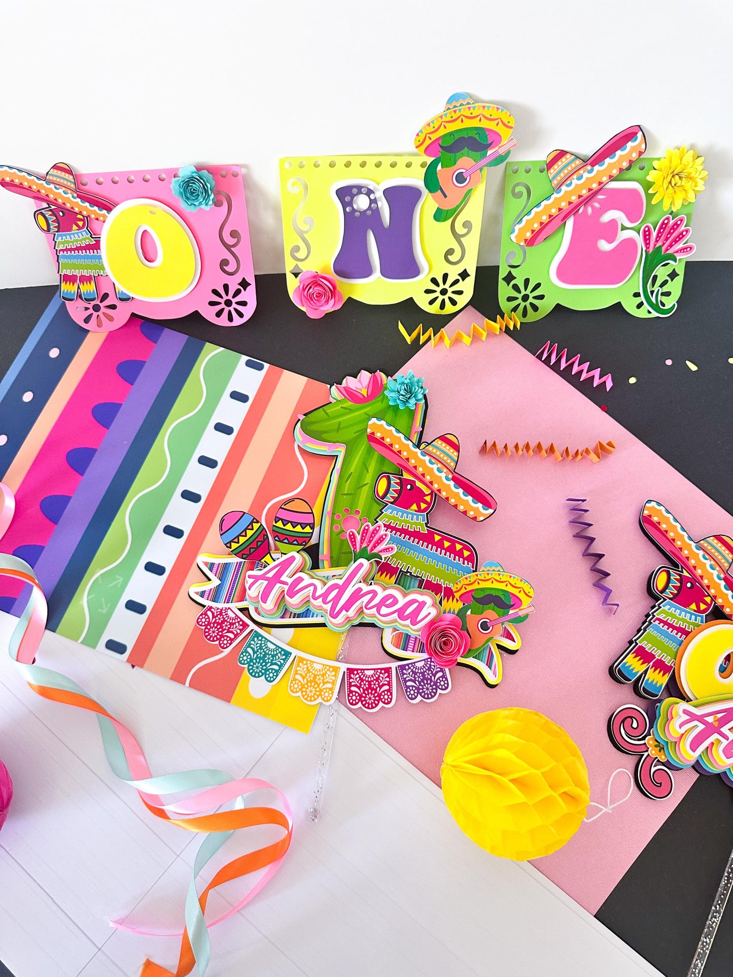 Fiesta  girl Cake Topper,Fiesta girl theme topper,Fiesta Birthday,Mexican Birthday girl,Fiesta favor bags,Fiesta Party decoration