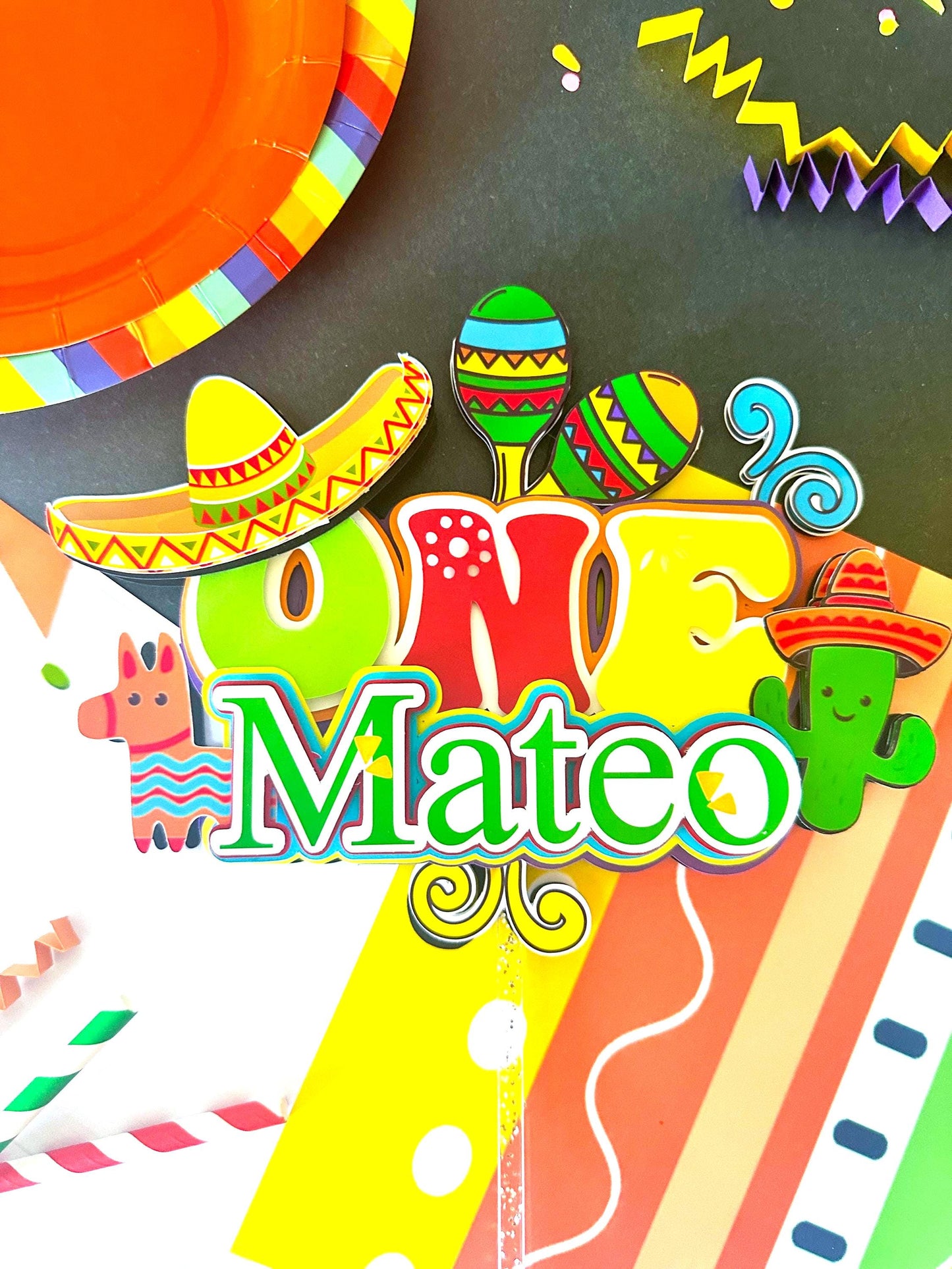 Fiesta blowouts,Fiesta Cake Topper,Fiesta theme topper,Fiesta Birthday,Fiesta party supplies,Fiesta favor bags,Fiesta Party decoration,