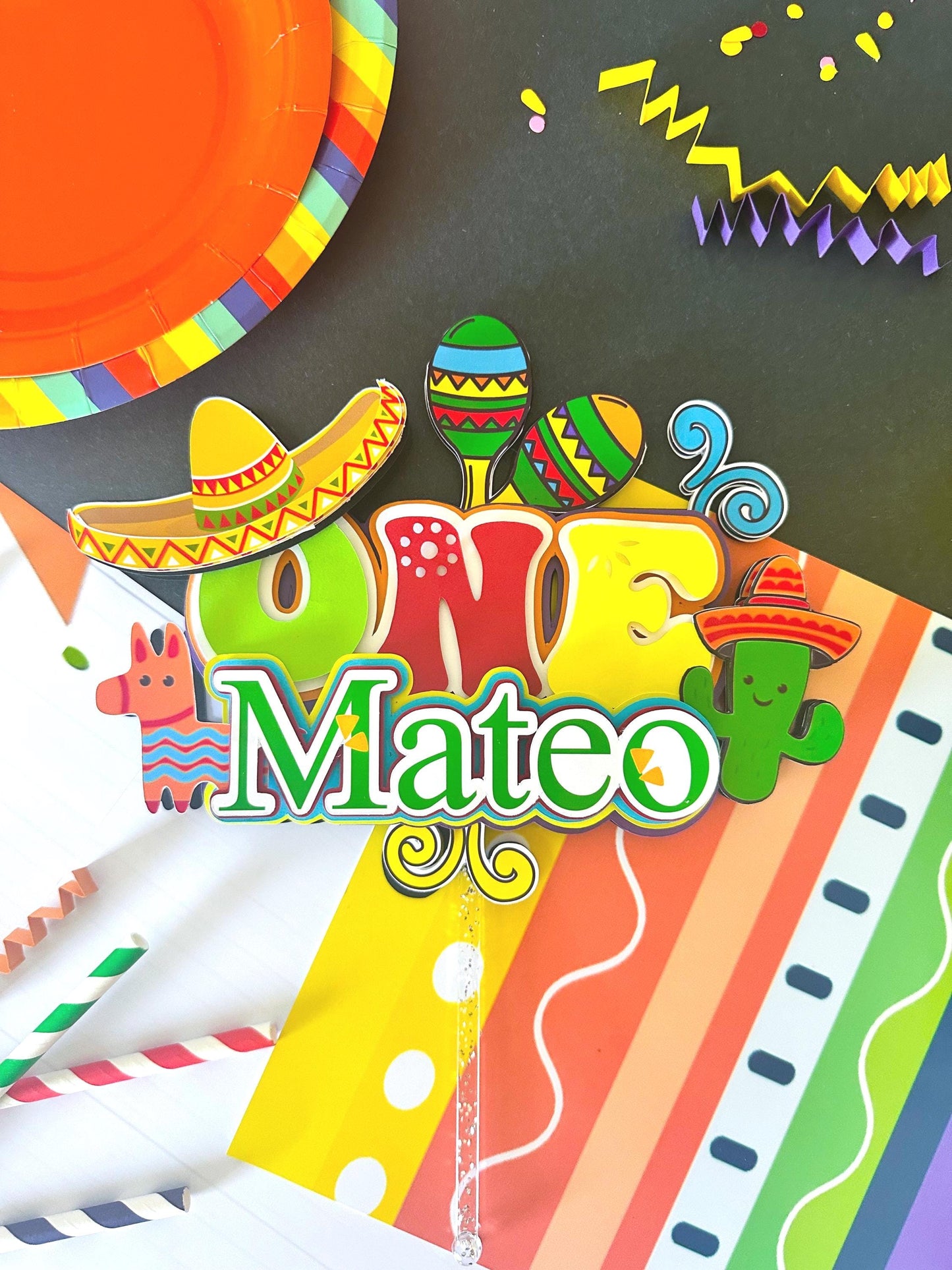 Fiesta blowouts,Fiesta Cake Topper,Fiesta theme topper,Fiesta Birthday,Fiesta party supplies,Fiesta favor bags,Fiesta Party decoration,