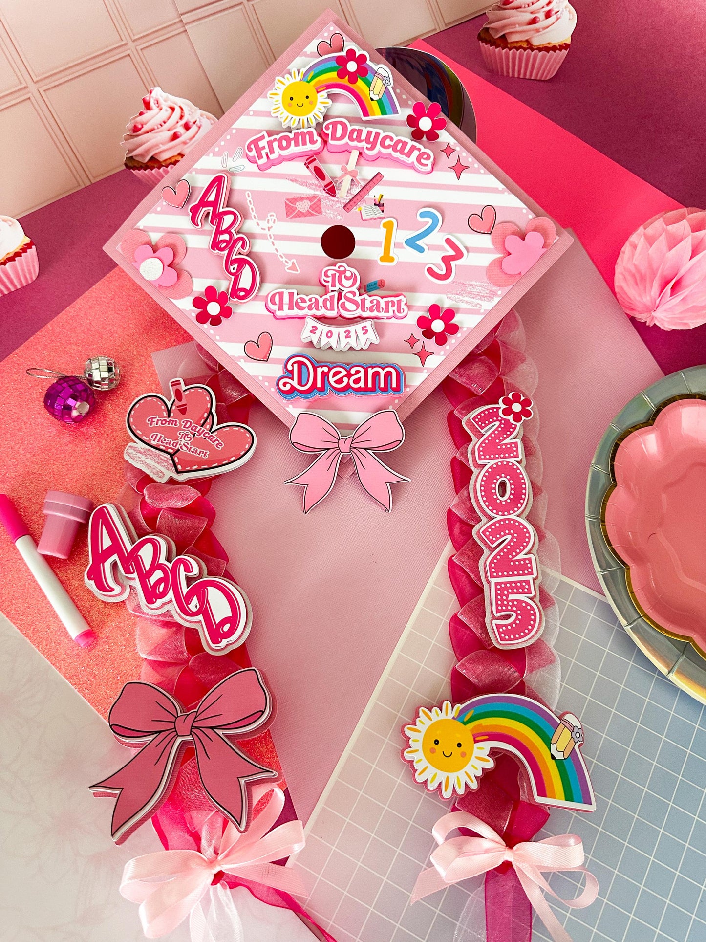 Personalized Graduation Cap Topper: Custom Design, Keepsake