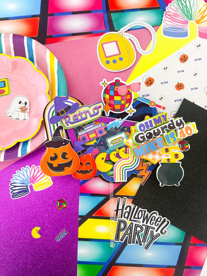 Oh My Gourd cake topper/Oh My Gourd and 90s cake topper/ 80s Halloween cake topper /90s  Halloween birthday/fun Halloween cake topper